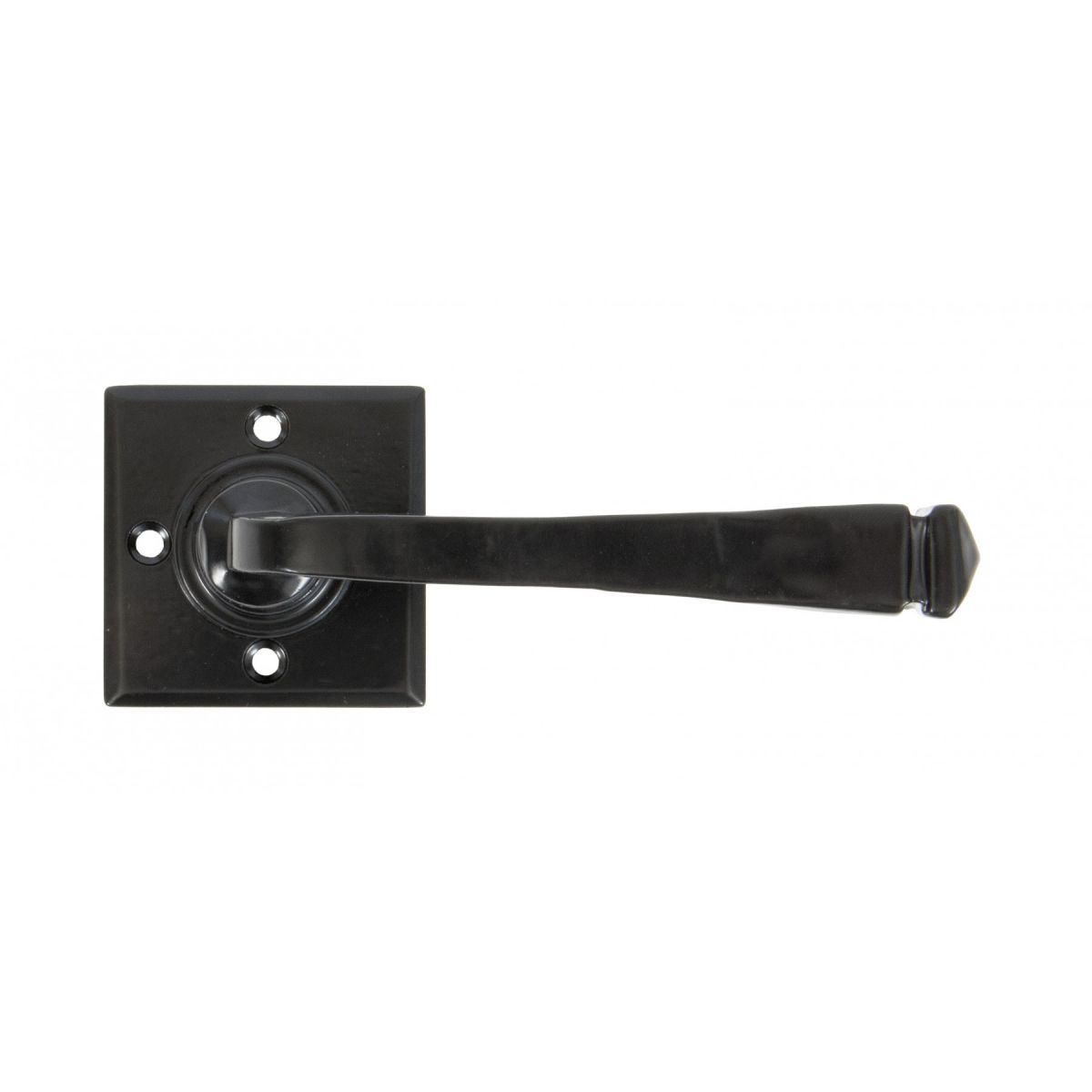 "Arya" Unsprung Black Iron Door Handle Set