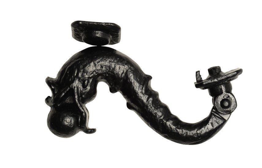 "Hecate" Serpent Black Iron Door Knocker 