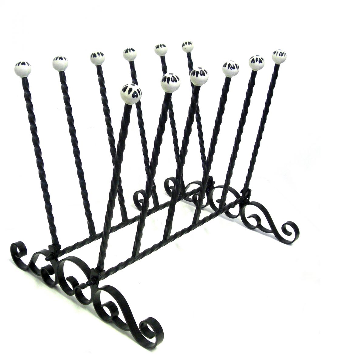 Black Welly boot rack