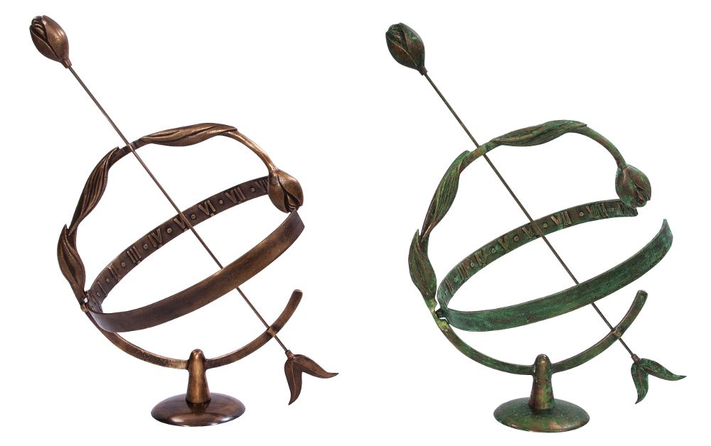 Amulet Solid Brass Tulip Armillary Amulet Solid Brass Tulip Armillary