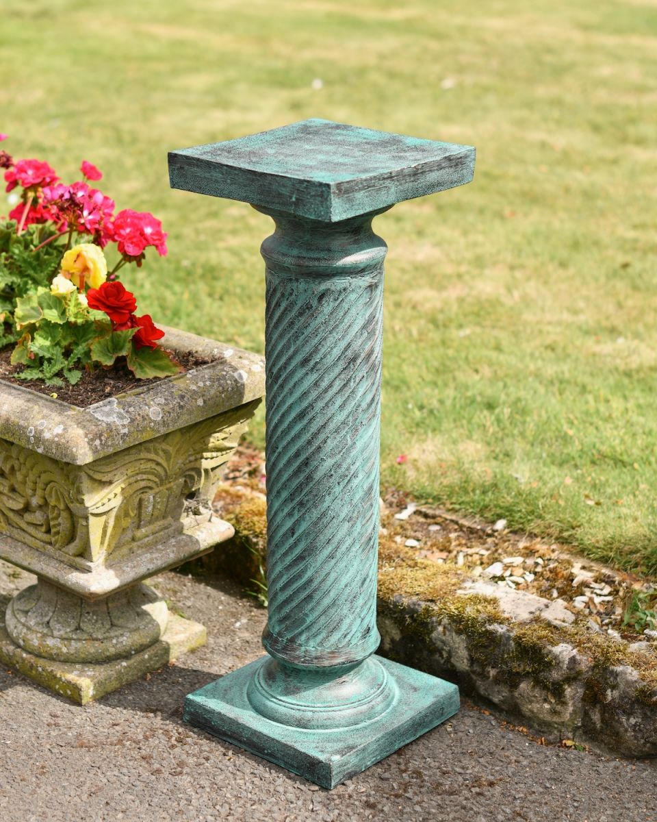 Verdigris Barley Twist Column