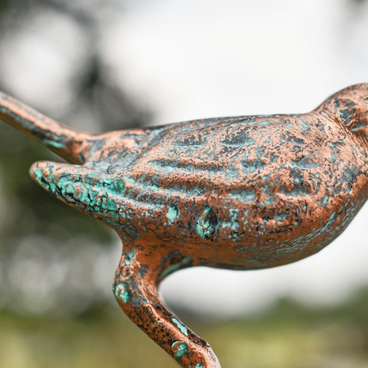 Close-Up of Aged Verdigris Finish Close-Up of Aged Verdigris Finish