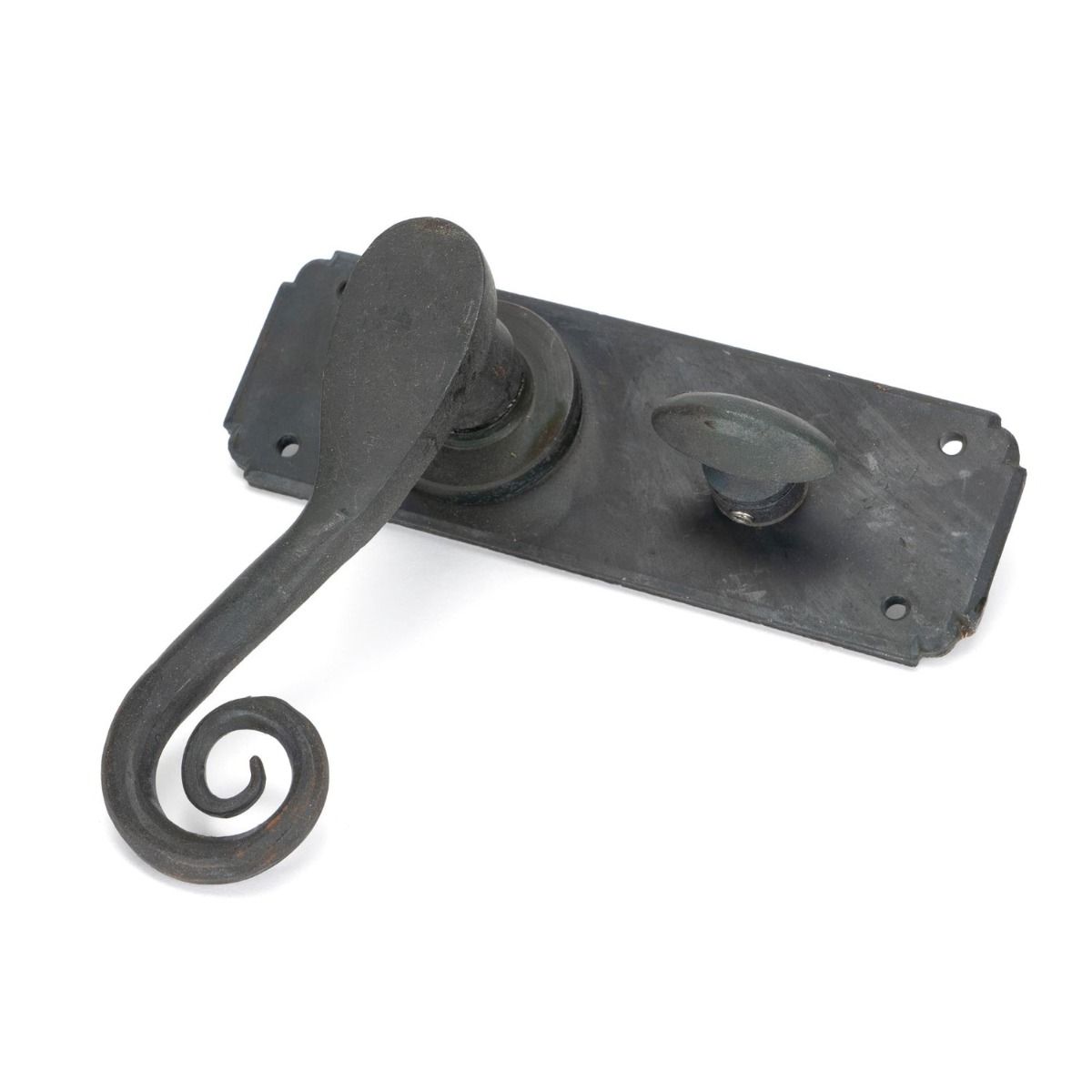 Vervet Beeswax Monkey tail Lever Bathroom Set Showing it on its Side