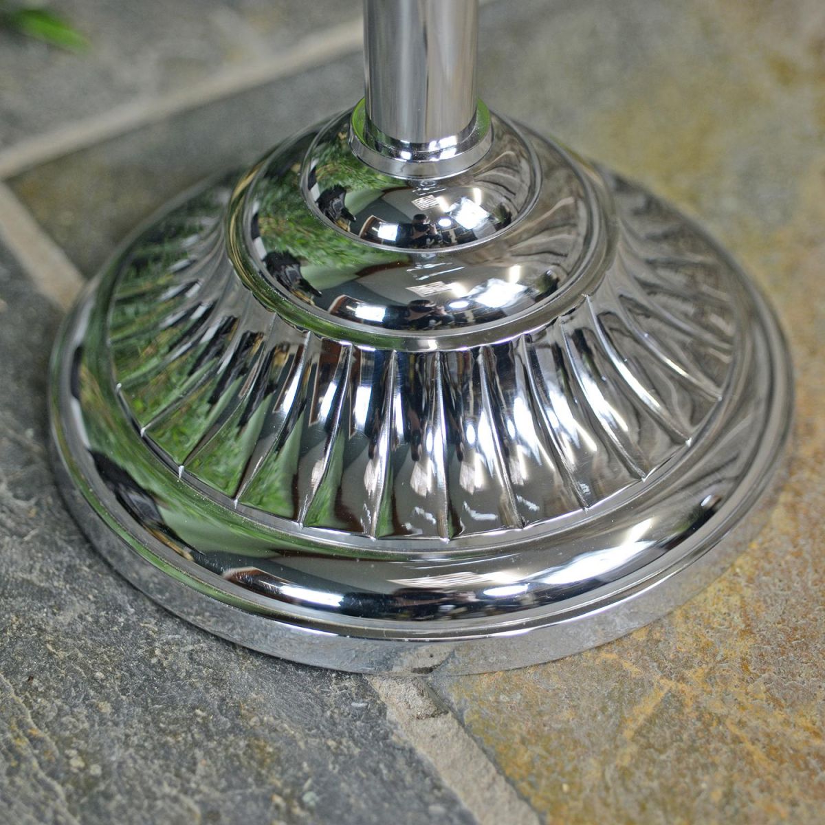 Ornate Base on the Victorian Free Standing Toilet Roll Holder