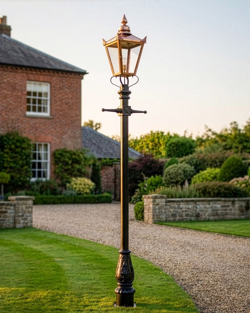 Victorian Lamp Post - Copper 3.2m digital illustration