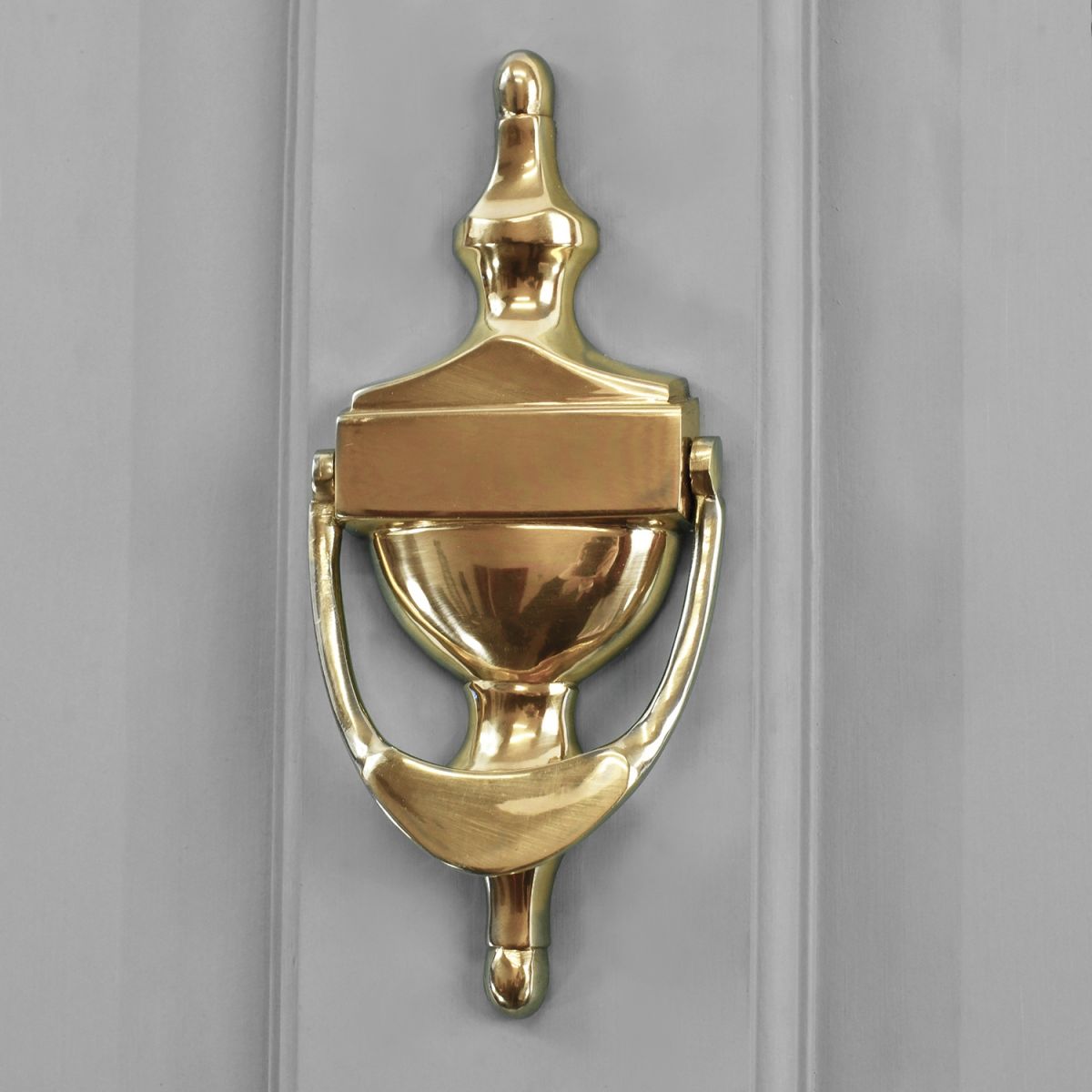 Traditional Polished Brass Urn Door Knocker