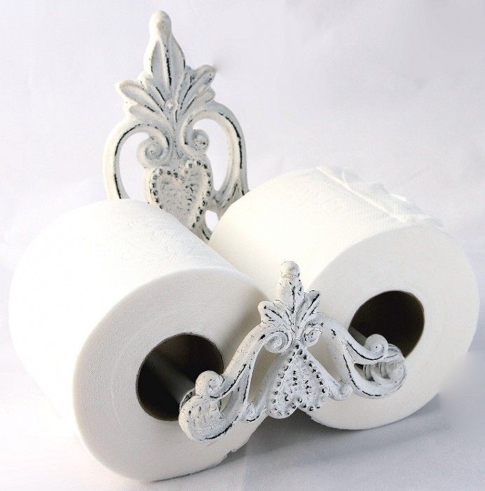 "Snowqueen" Distressed Vintage Toilet roll holder