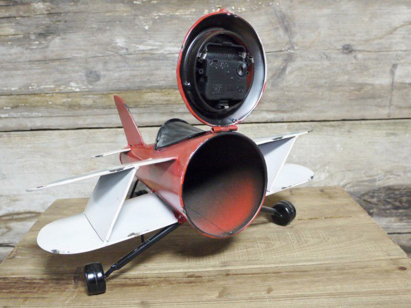 Vintage Airplane Desktop Clock