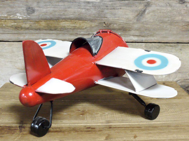 Vintage Airplane Desktop Clock