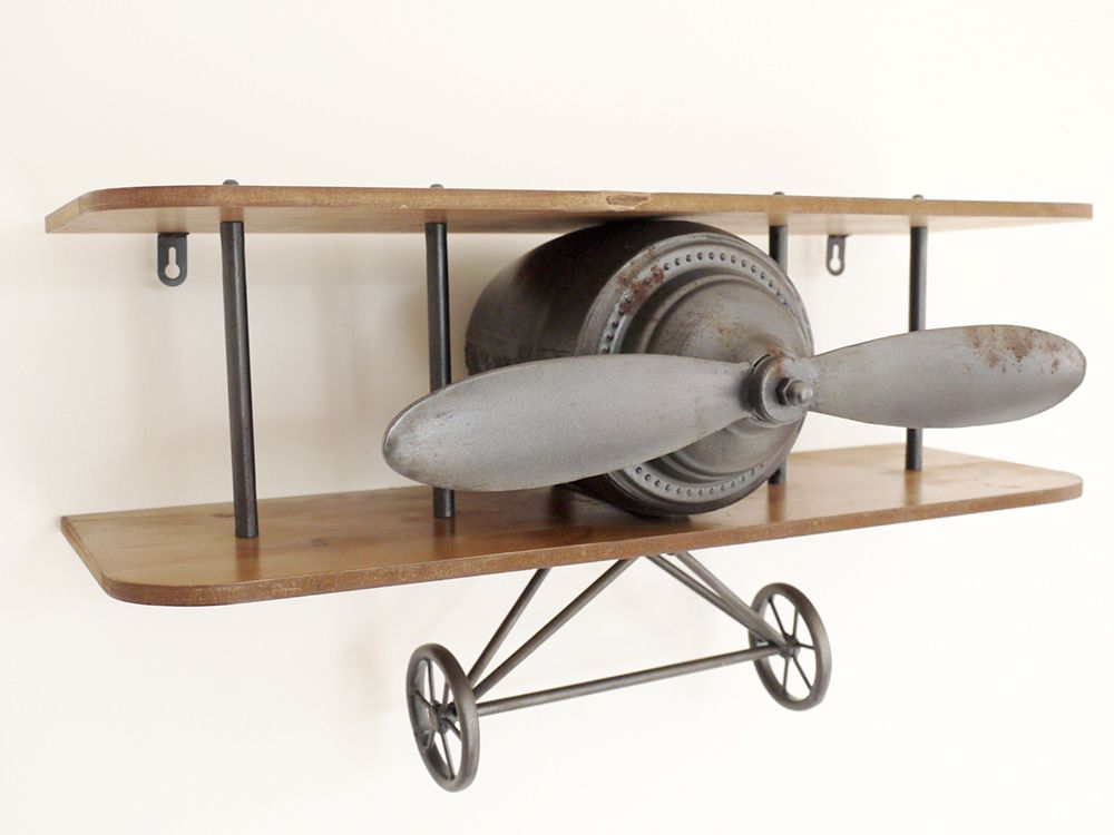 "Wilbur" Vintage Aeroplane Shelf
