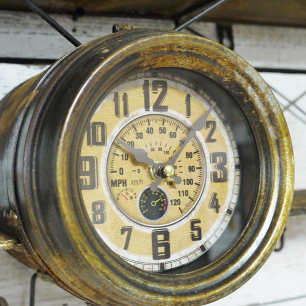 Vintage Gold Aeroplane Wall Clock