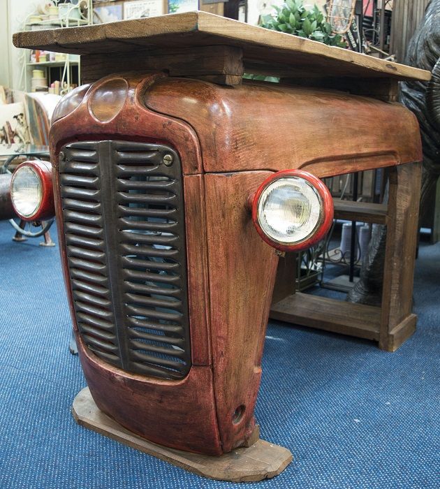 "Albone Avenue" Vintage Red Tractor Table