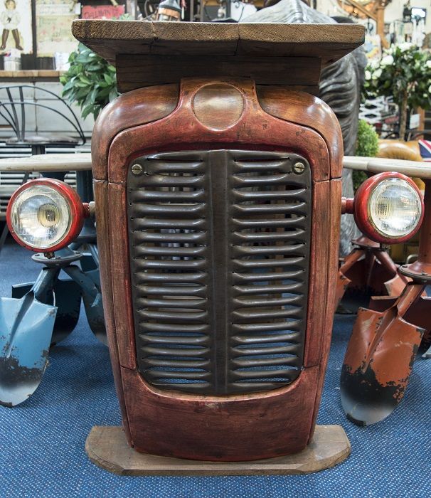 "Albone Avenue" Vintage Red Tractor Table