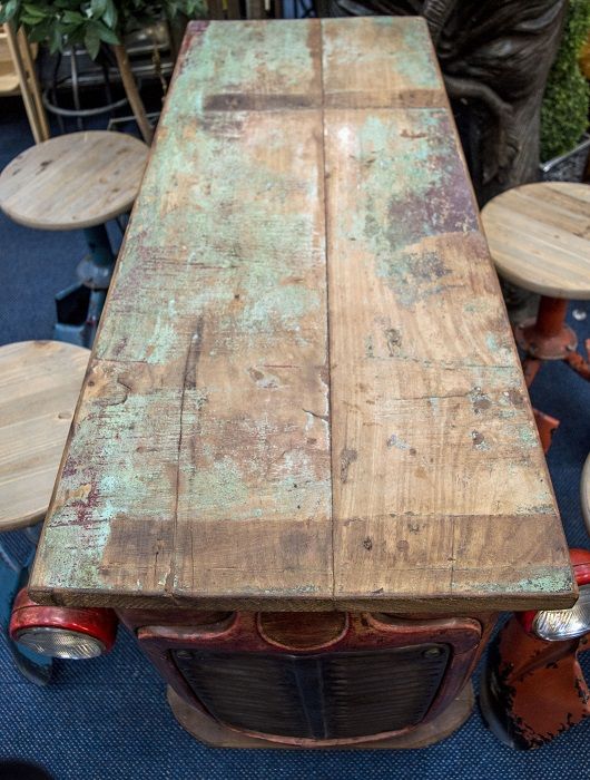 "Albone Avenue" Vintage Red Tractor Table