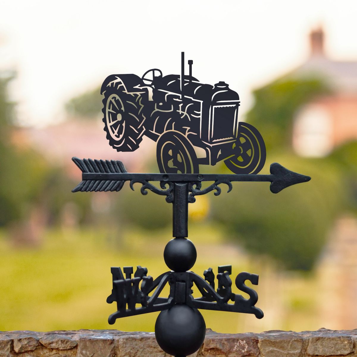 Vintage Tractor Cast Iron & Steel Weathervane Vintage Tractor Cast Iron & Steel Weathervane