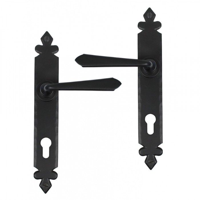 Black Unsprung Lever Handles Sold In a Pair