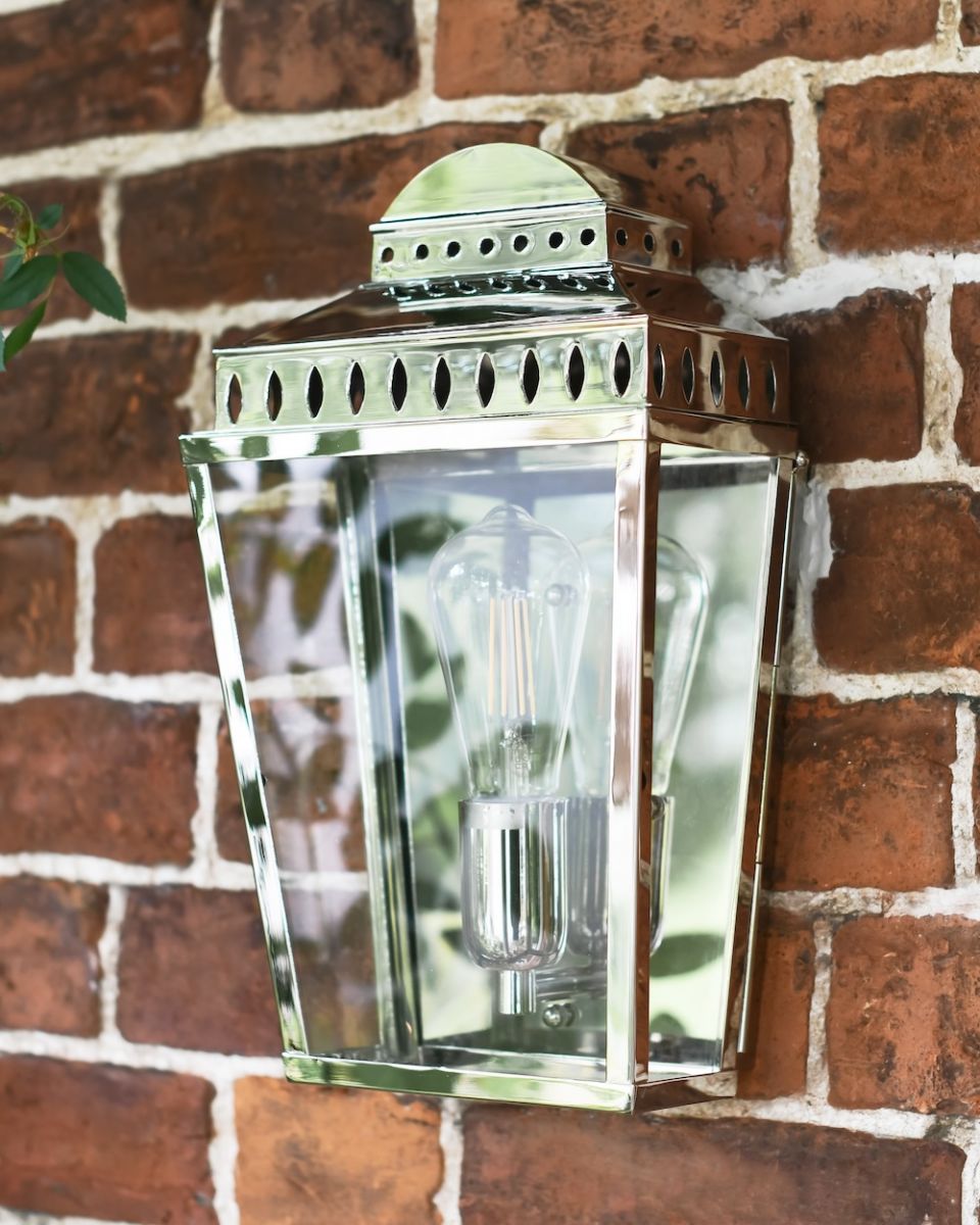 "Georgian Manor" Polished Nickel Wall Light "Georgian Manor" Polished Nickel Wall Light