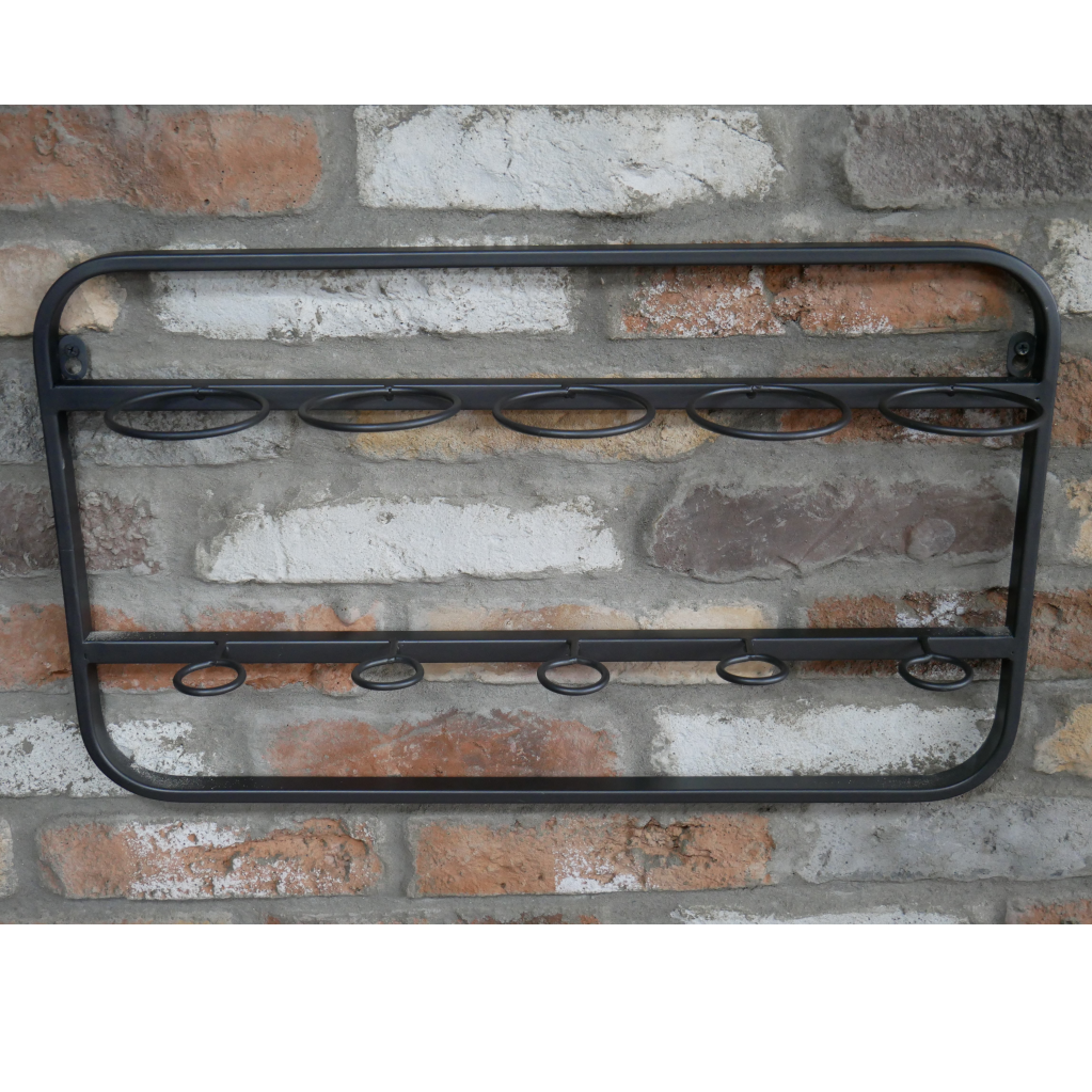 Wall Mounted Steel Wine Rack Without Wine Bottles Wall Mounted Steel Wine Rack Without Wine Bottles