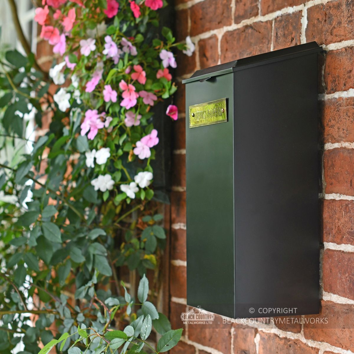 Wall Mounted Traditional Newspaper and Parcel Holder