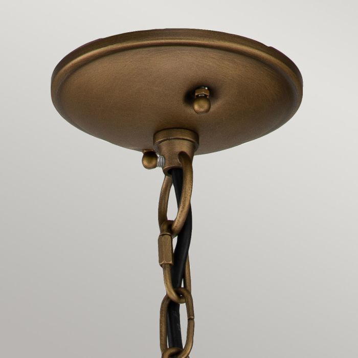 Walton Traditional Orb Hanging Ceiling Light in a Brass Finish Ceiling Mount