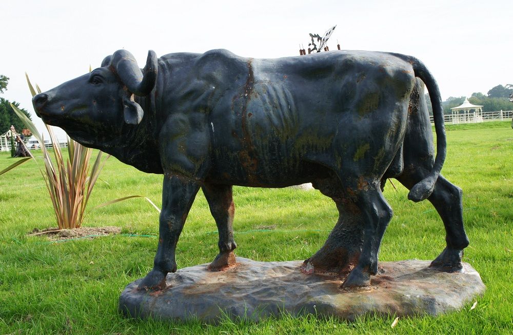 “Lanson Falls” Water Buffalo Garden Sculpture “Lanson Falls” Water Buffalo Garden Sculpture