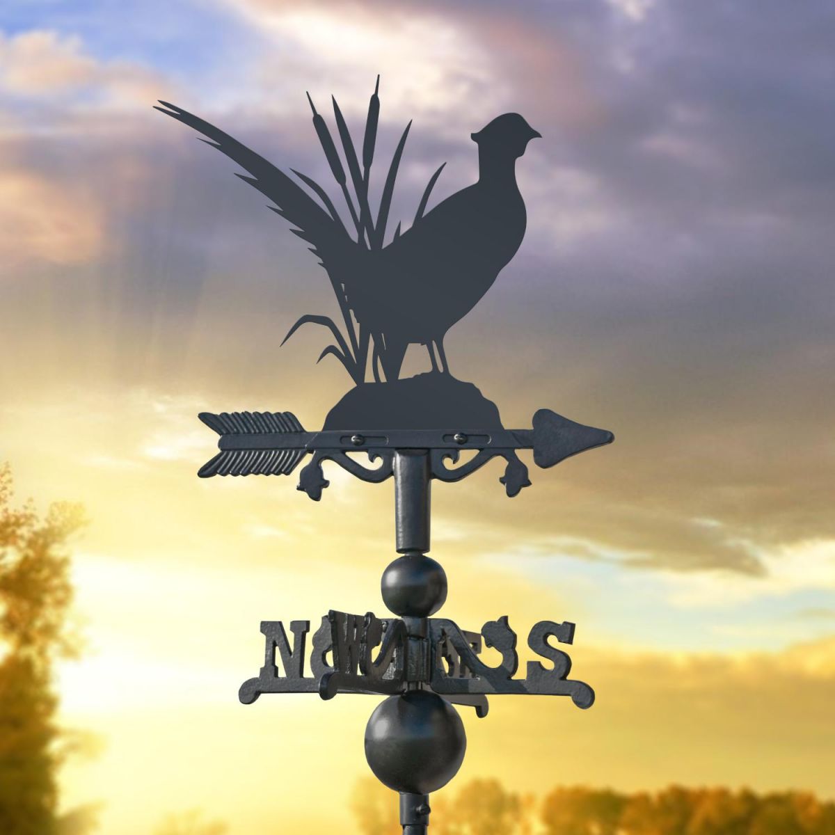 Miniature Weathervane with Pheasant Design 
