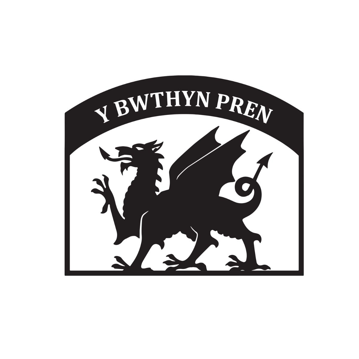 Steel Welsh Dragon House Name Sign