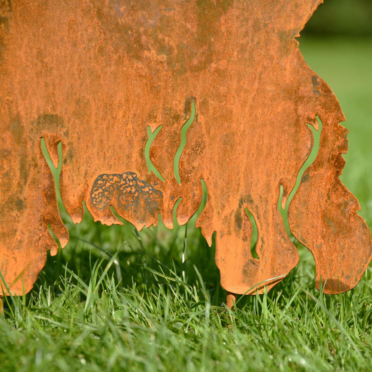 Rustic West Highland Terrier Silhouette legs close up