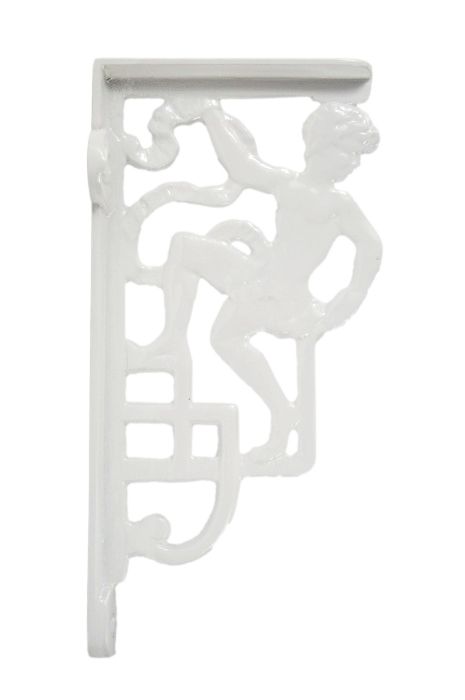 White Climbing Man Design Bracket 25 x 12cm