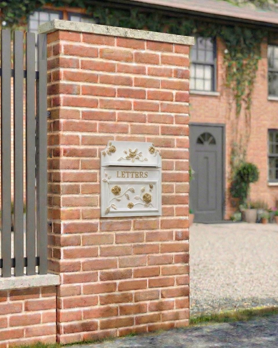 white_finsbury_letter_box_ installed on a new home