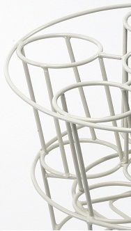 "Lynelle" Cream Floor Standing Wine & Glass rack & Holder 