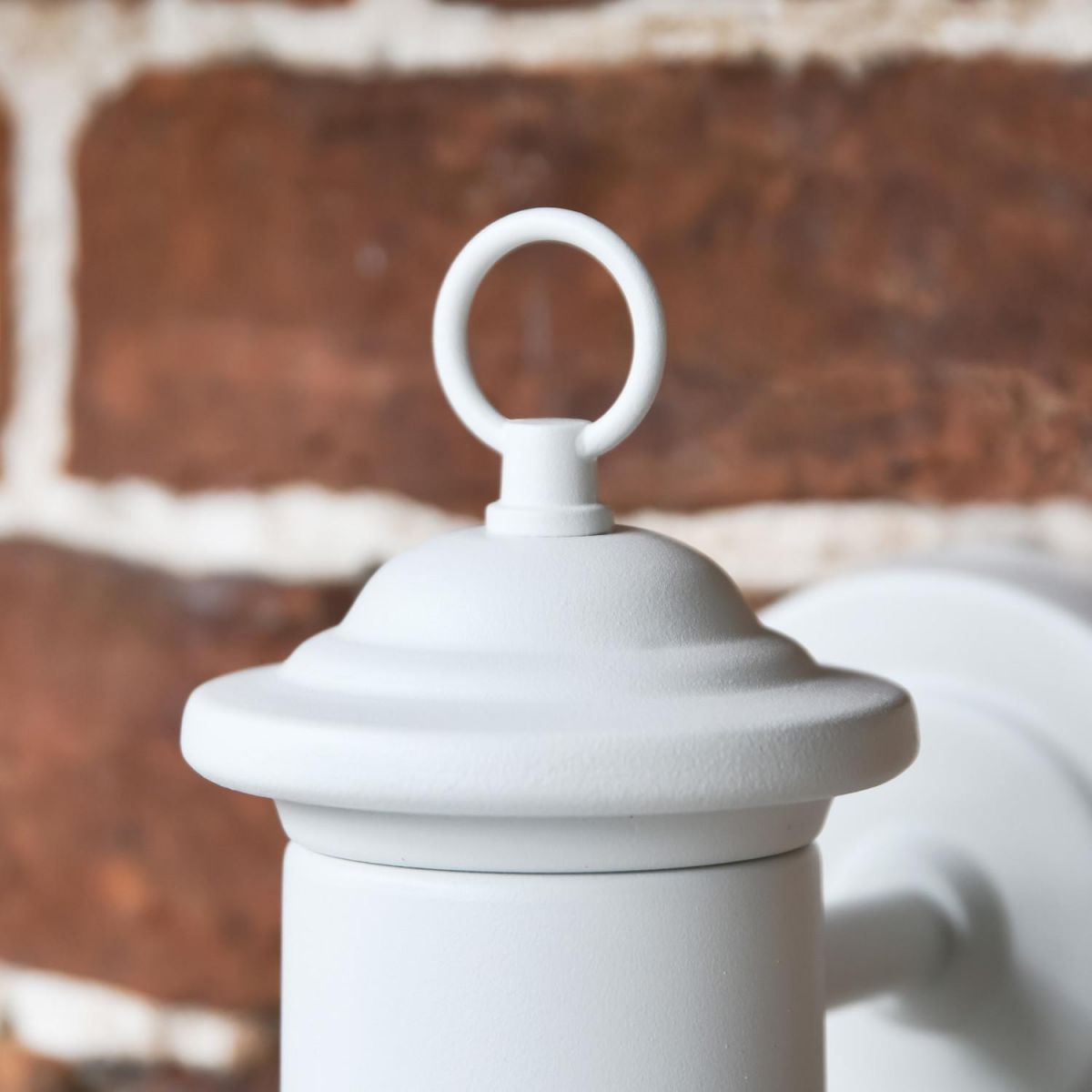 Close-Up of Rounded Tip on Exterior Wall Light