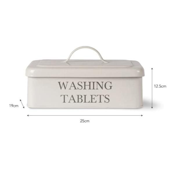 Off-White Washing Tablets Storage Box Measurements Off-White Washing Tablets Storage Box Measurements
