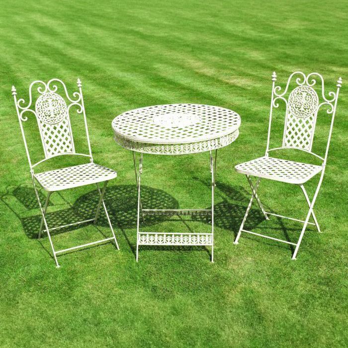 The "Four Acres" 2-Seater Foldable Outdoor Dining Set in Situ in the Garden 