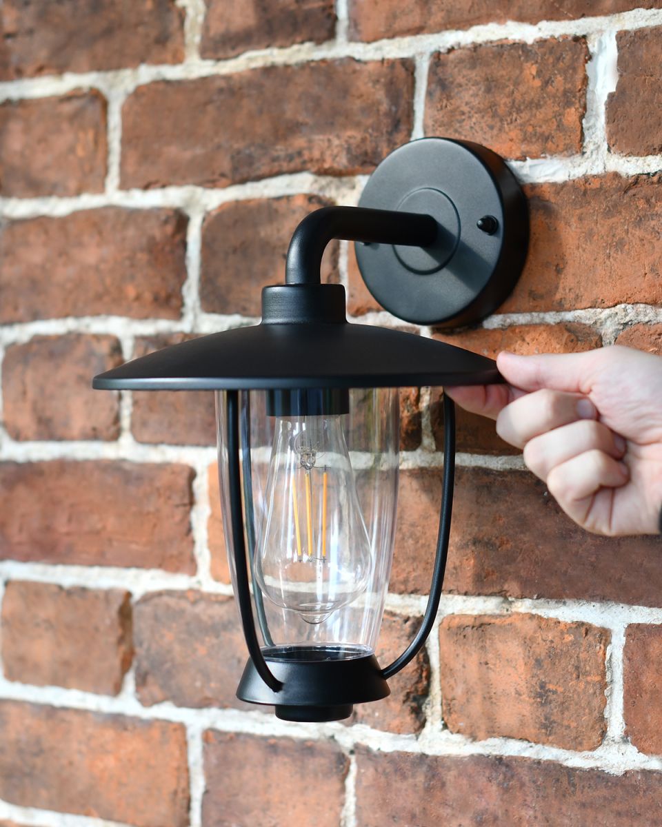 Willington Barn Wall Light to Scale