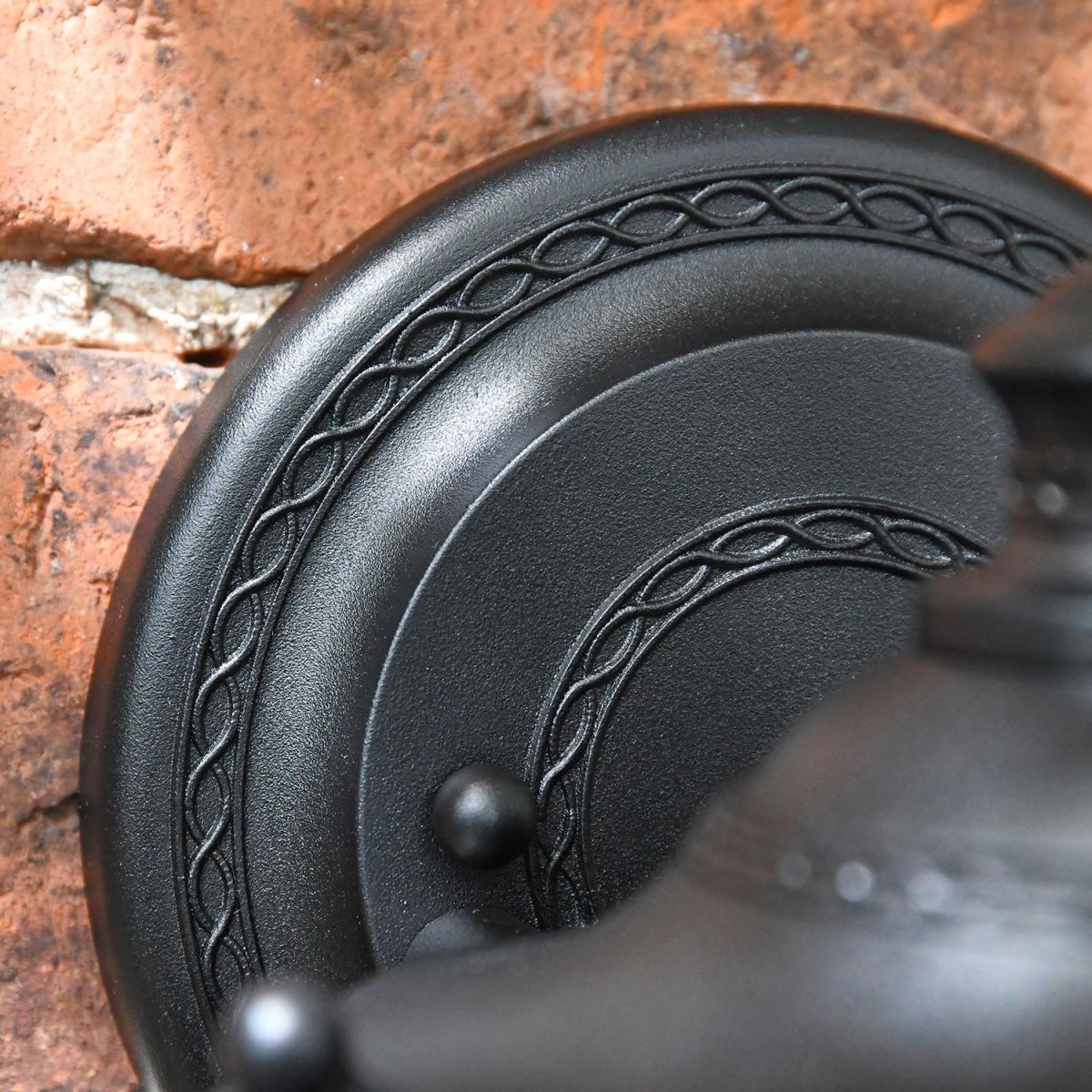 Close-up of the Fixing Plate on the Wall Light