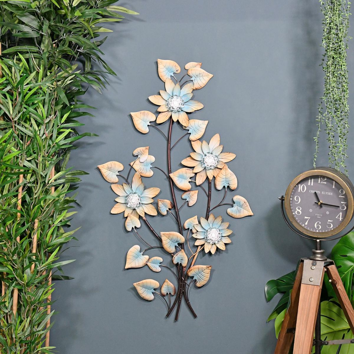 Winter Petal Wall Art in Situ in the Living Area