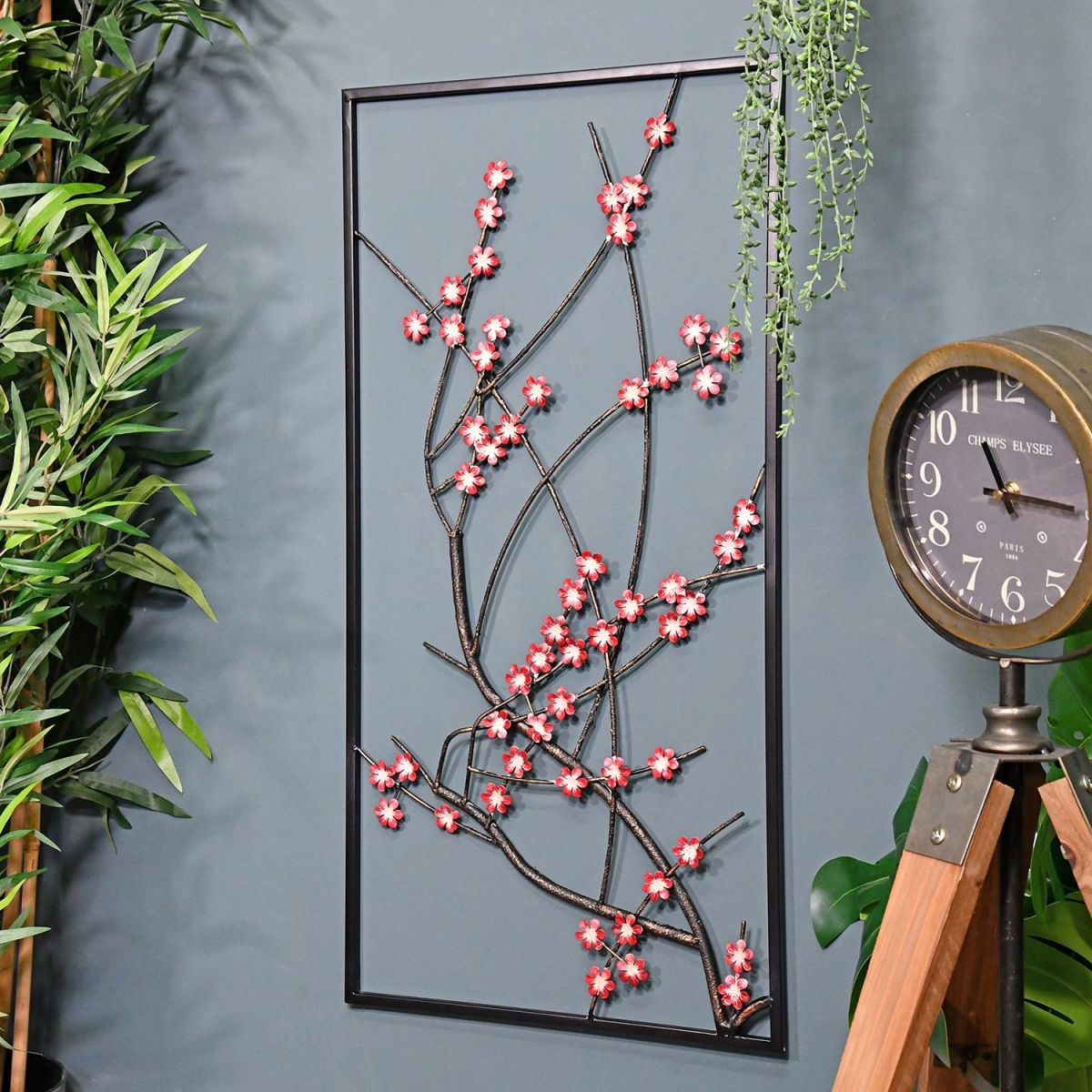 Wall Art Metal Wintersweet Floral at Home