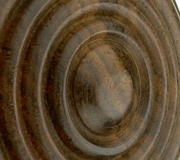 Ribbed End Wooden Door Knob