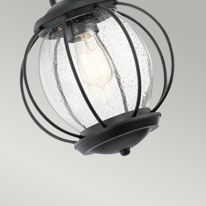 Woodway Modern Orb Hanging Chain Lantern Orb Close Up