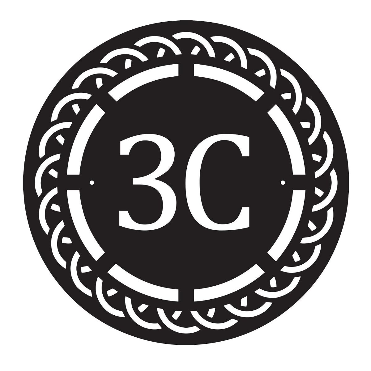 Woven Iron House Number Design Woven Iron House Number Design