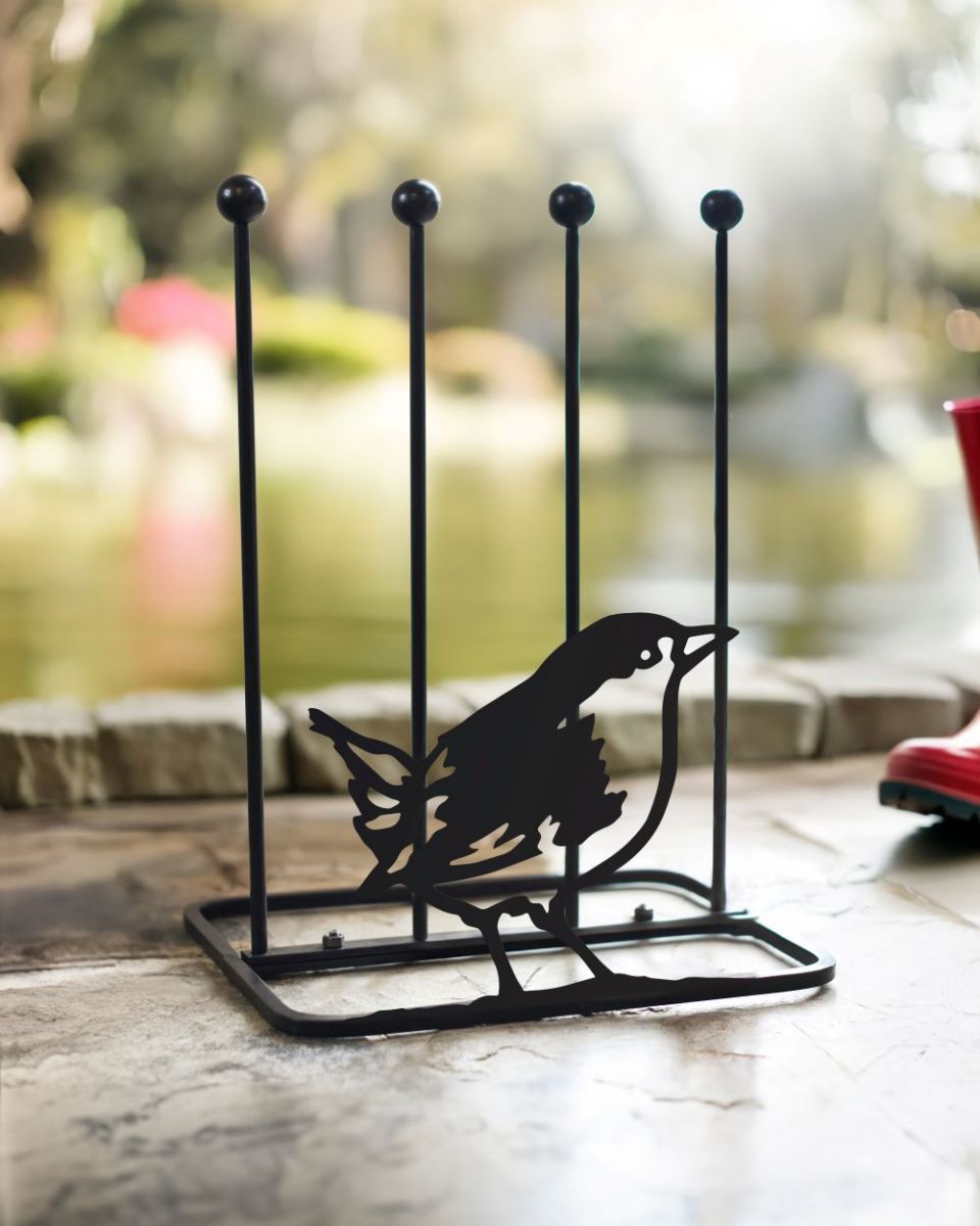 Wren boot rack kept outside