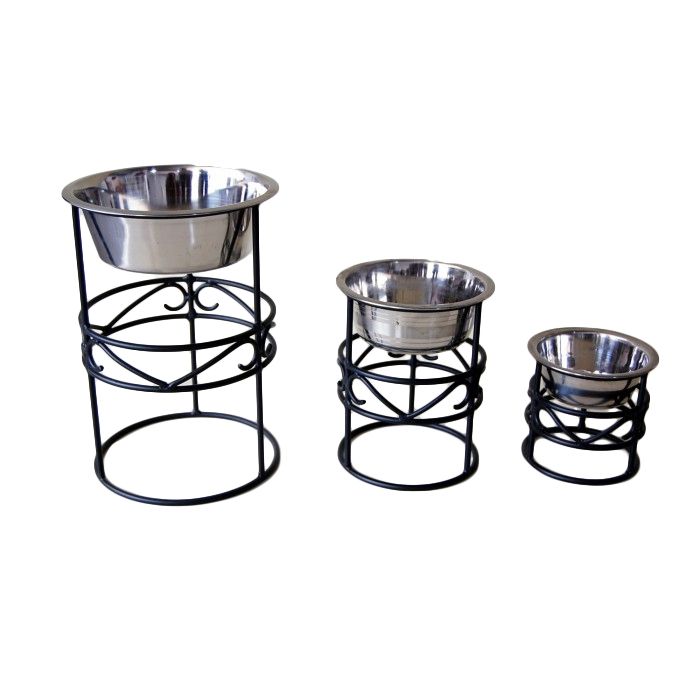 Scrolled Black Dog Bowl