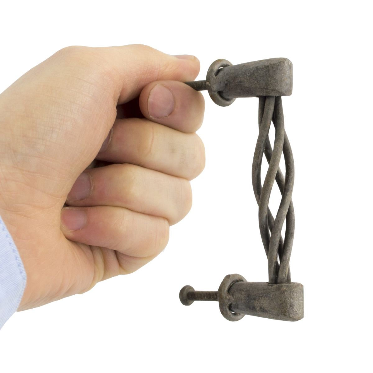 Wrought Iron Twisted Basket Cabinet Handle