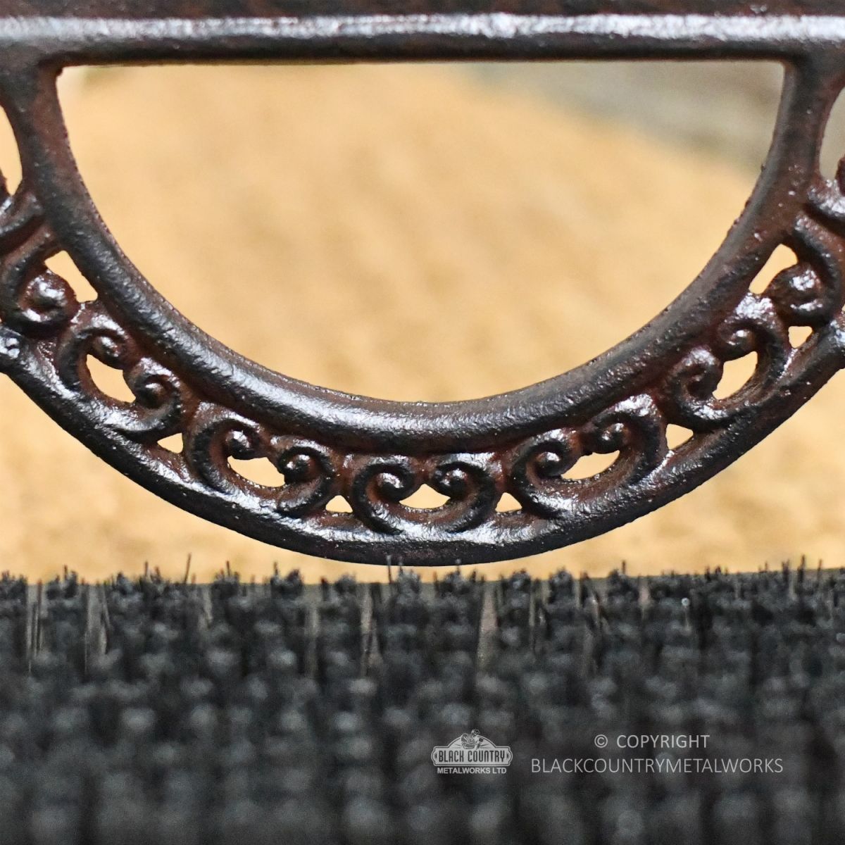 Bishton Mallery Rustic Victorian Style Boot Brush & Scraper