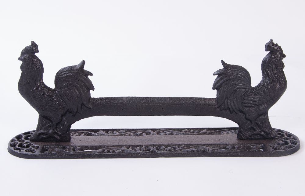 “Winding Oaks Farm” Cast Iron Rooster Boot Scraper