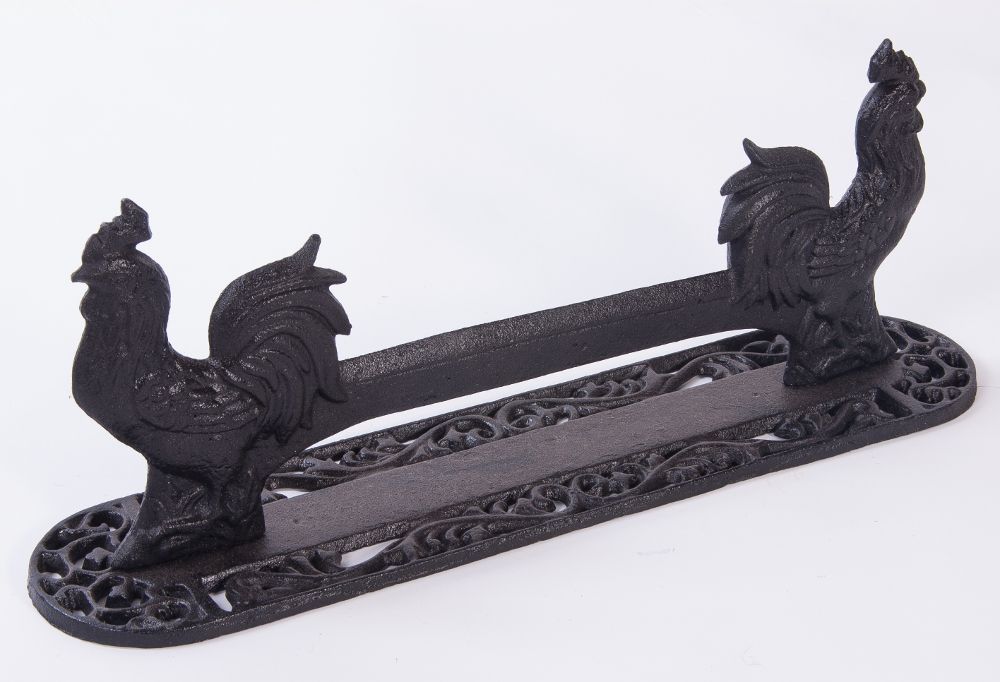 “Winding Oaks Farm” Cast Iron Rooster Boot Scraper