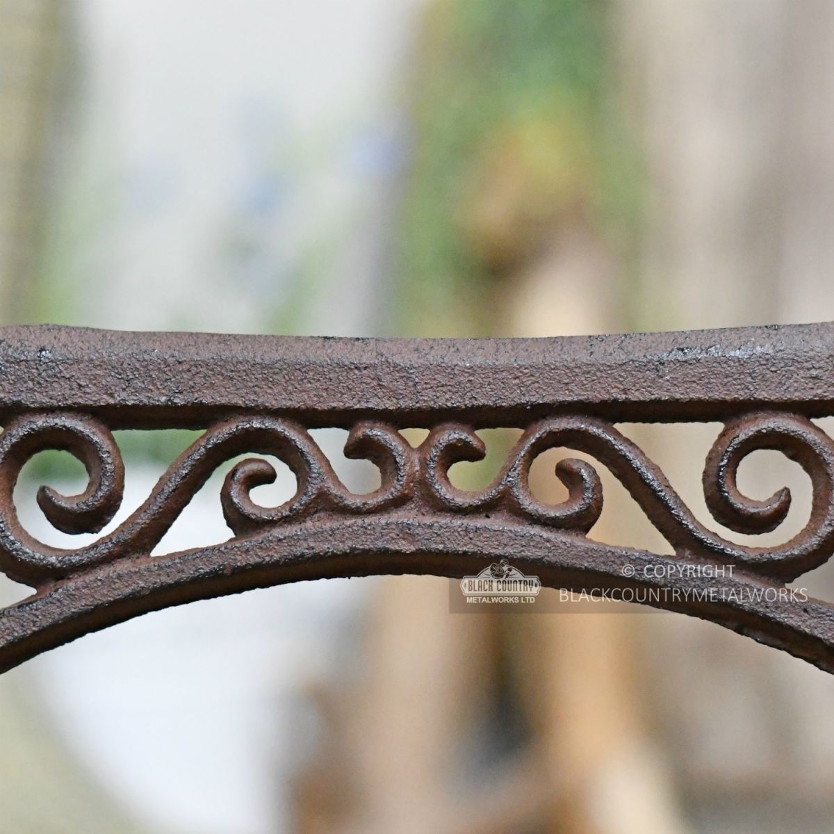 Rustic Cast Iron Scroll Design Boot Scraper
