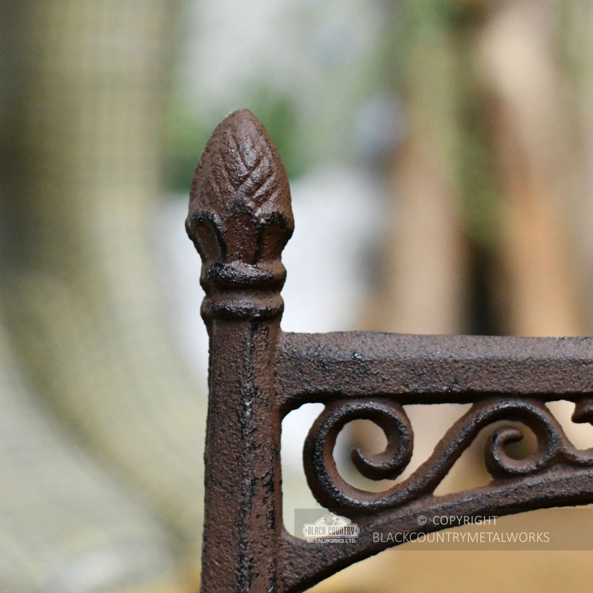 Rustic Cast Iron Scroll Design Boot Scraper