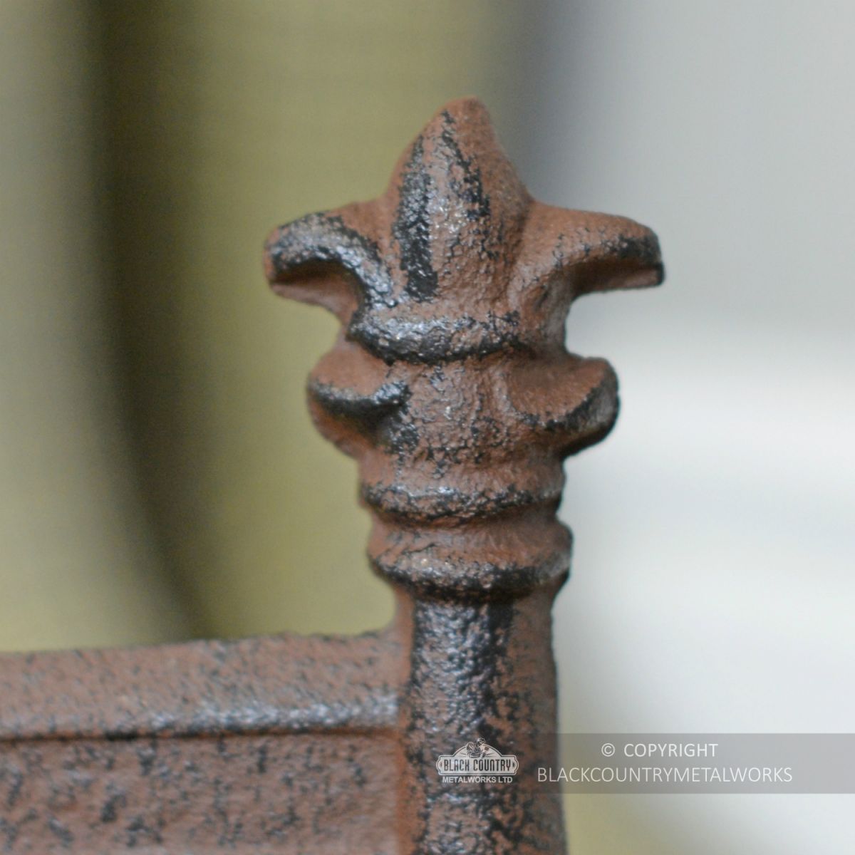 Rustic Cast Iron Fleur De Lys Boot Scraper